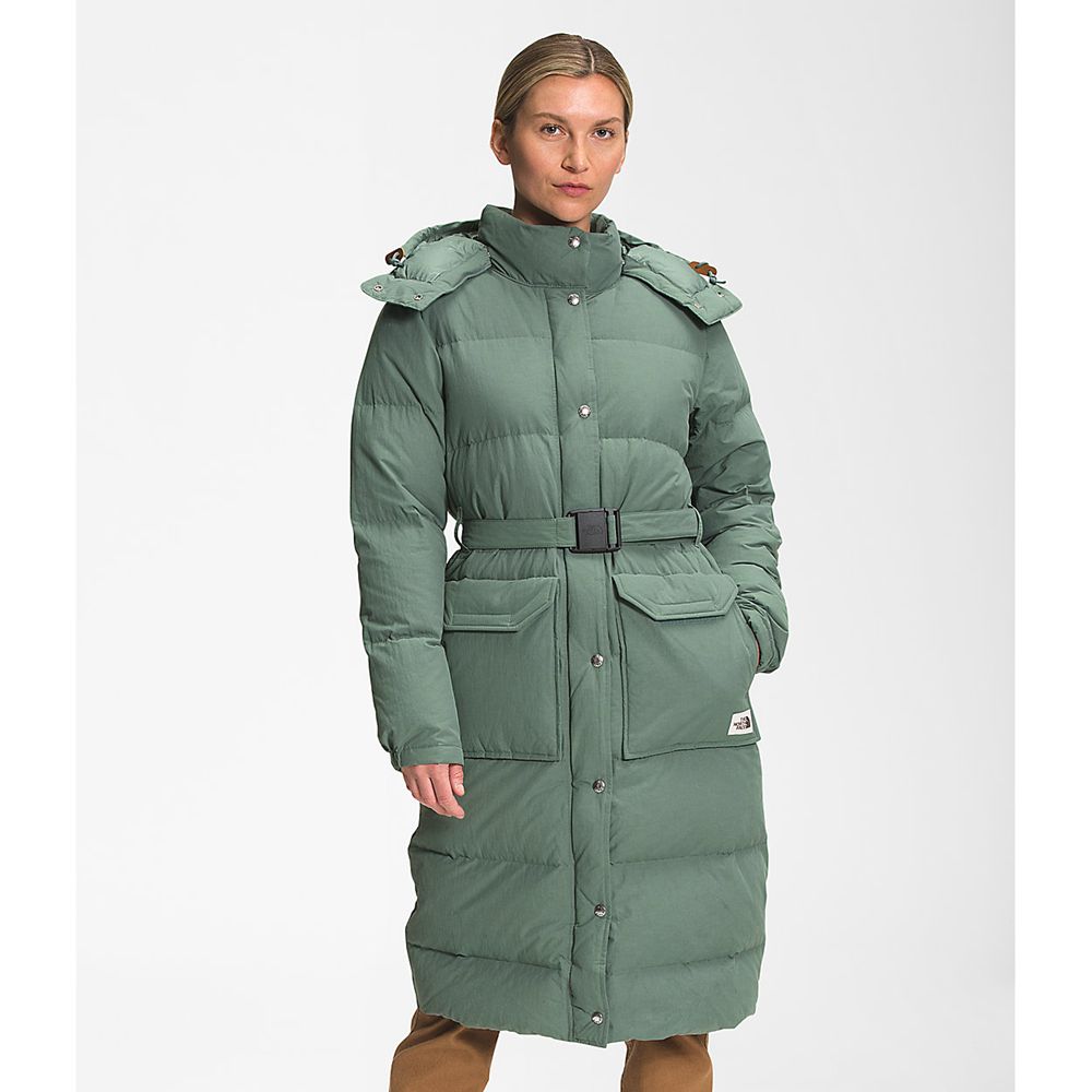 The North Face Parka Womens Australia - The North Face Sierra Long Green (MDV-013827)